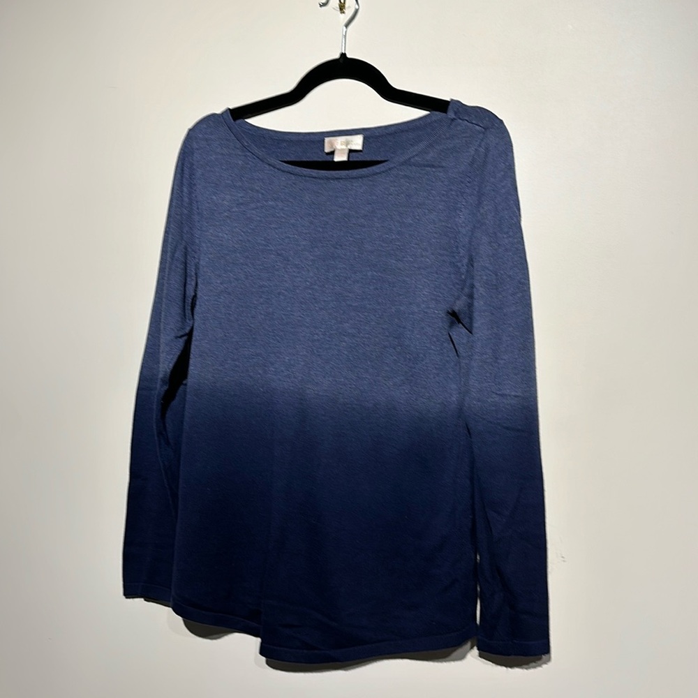 Belle by Kim Gravel hombre blue sweater